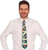 Cravate Boules de Noël vertes - 45 cm