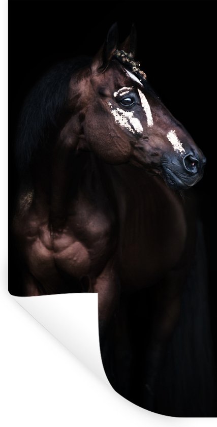 Stickers muraux - Cheval - Taches - Léger - 40x80 cm - Film Adhésif