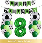 Ballons de Voetbal - Ballon Numéroté 8 Ans - Snoes - Mega Pack - lot de 24 Sport Football Fan Voetbal Garçon/Fille - Sportif - Voetbal Femme Homme - Fête d'Enfant - Anniversaire - Ballon Hélium numéro 8