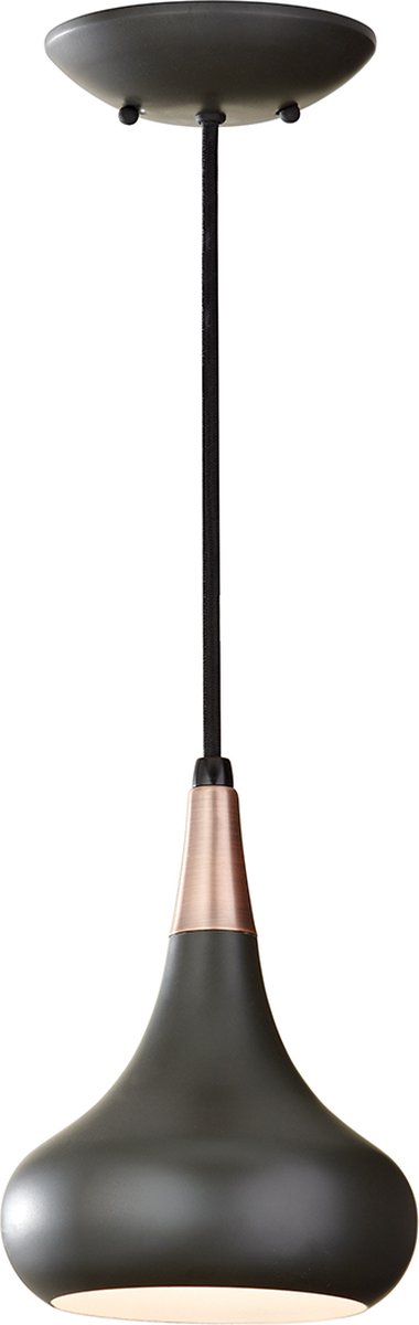 Landelijke Kroonluchter - Steady Lighting - Metaal - Landelijk - E14 - L: 52cm - Voor Binnen - Woonkamer - Eetkamer - Zwart
