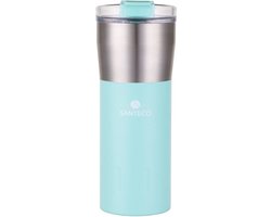 SANTECO thermos beker mint groen Kariba - thermische drinkbeker dubbelwandig roestvrij staal 0.5L