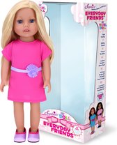 Sophia's by Teamson Kids 45.7 cm Pop met Blond Haar - Felroze Jurk en Paarse Schoenen - Poppen Speelgoed - "Chloe"