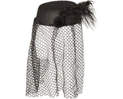 Boland - Hoed Black widow met sluier Zwart - 57 - Volwassenen - Vrouwen - Halloween accessoire - Horror