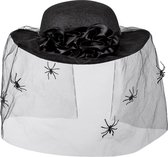 Boland - Hoed Spider widow Zwart - 57 - Volwassenen - Vrouwen - Halloween accessoire - Horror