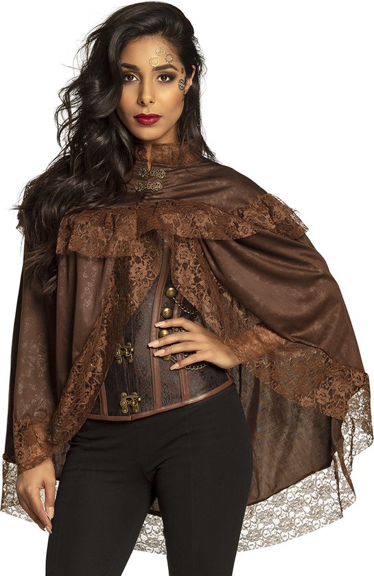 Masque Steampunk Boland | Or Avec Engrenages | Pour Femme | Déguisement Carnival/Halloween