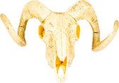 Boland Animal Crâne Ram 28 X 36 Cm Or