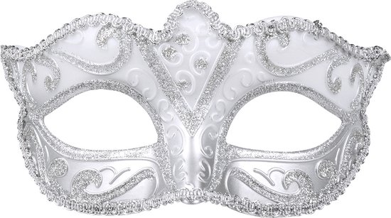 BOLAND BV - Masque vénitien couleur argent avec paillettes femmes - Masques>  Masque de... | bol.com