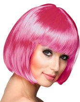 Boland - Pruik Cabaret icy pink Roze - Steil - Kort - Vrouwen - Can Can - Glitter and Glamour