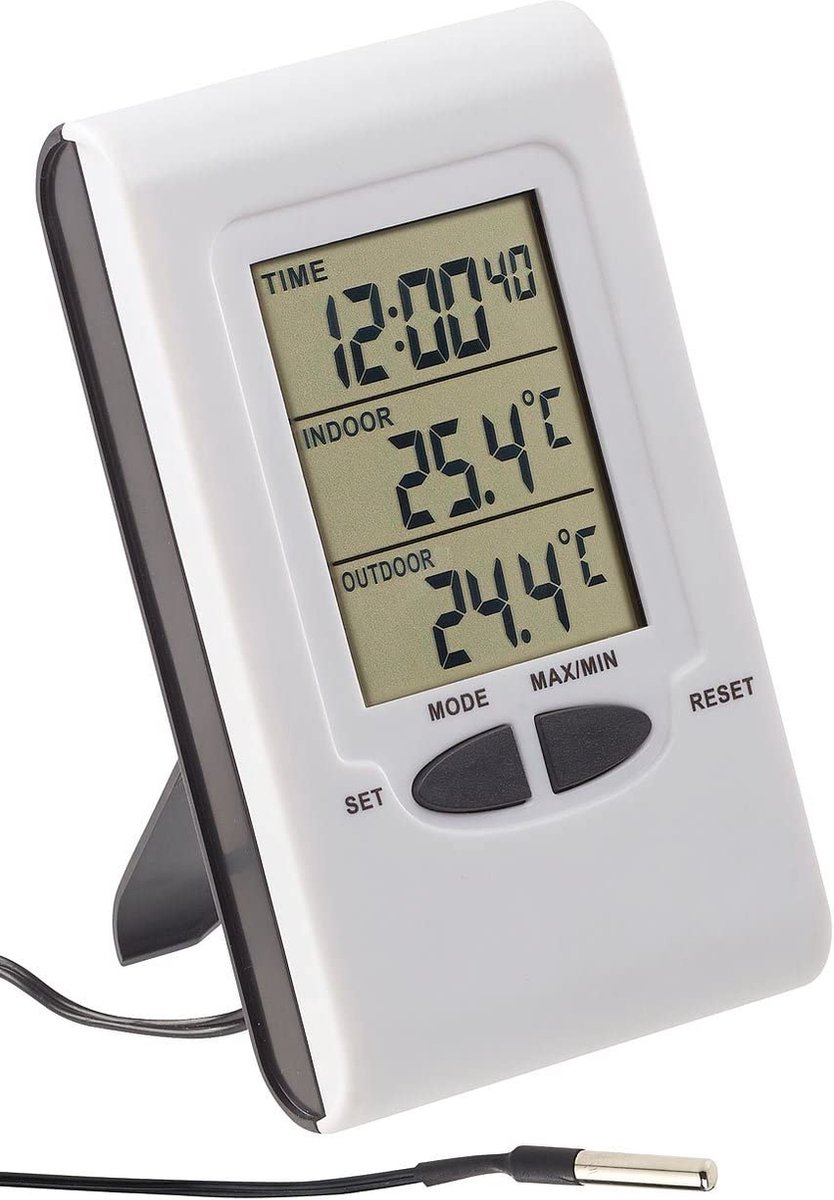 Aircode Digitale Mini Thermohygrometer – 2 Stuks Met LCD-scherm Voor Binnen, Perfect Voor Woonkamer, Babykamer Of Koelkast
