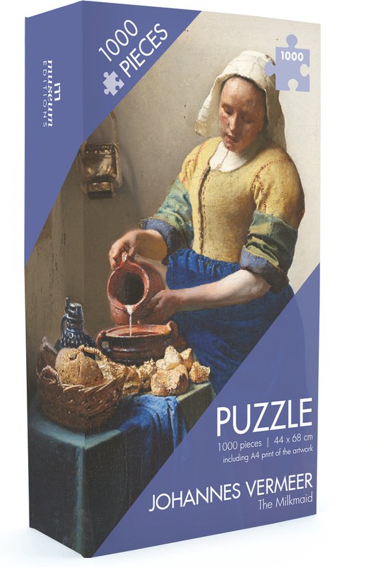 Puzzle, 1000 pièces, Johannes Vermeer, Laitière