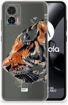 Silicone Case Motorola Edge 30 Neo Telefoonhoesje Tiger
