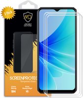 3-Pack Oppo A57 - A57s - A77 Screenprotectors - MobyDefend Case-Friendly Gehard Glas Screensavers - Glasplaatjes Geschikt Voor Oppo A57 - A57s - A77