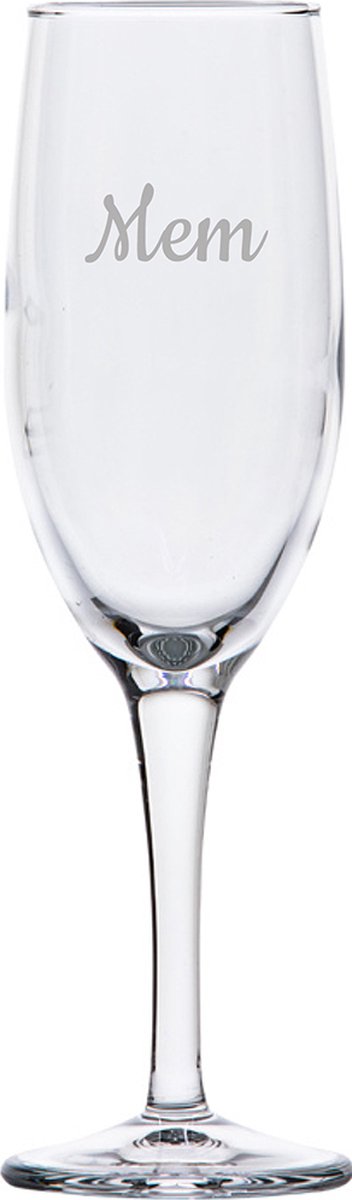 Gegraveerde Champagneglas 16,5cl Mem