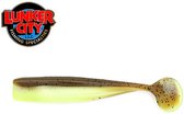 Lunker City Shaker 4,5" Brown Pepper Chartreuse Silk Belly