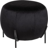 Pouf en velours Calabaza - Zwart