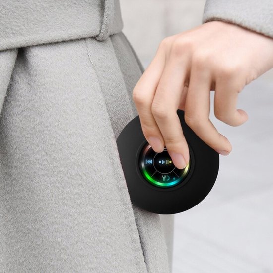 WiseGoods Premium Bluetooth Speaker Waterproof - RGB LED USB - Soundbar Badkamer - Douche Speakers - Muziek - Cadeau - Zwart — afbeelding 4