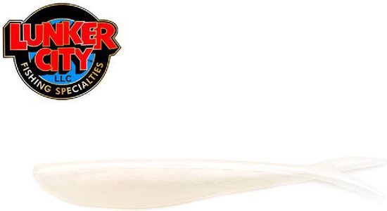 Lunker City Fin-S Fish - Softbait - 10cm - Silver Pepper Shiner van Lunker City — afbeelding 2