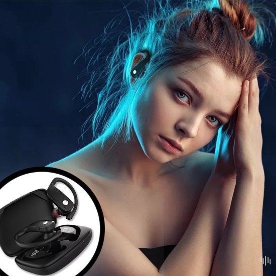 ARRK FIT Draadloze Oordopjes met Oplaadcase - Sport Oordopjes - Hardloop Oortjes Bluetooth - Geschikt voor Samsung en Iphone