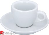 BaristaPro Portofino Cappuccino / Tasse à Café et soucoupe - Wit - 6 pièces