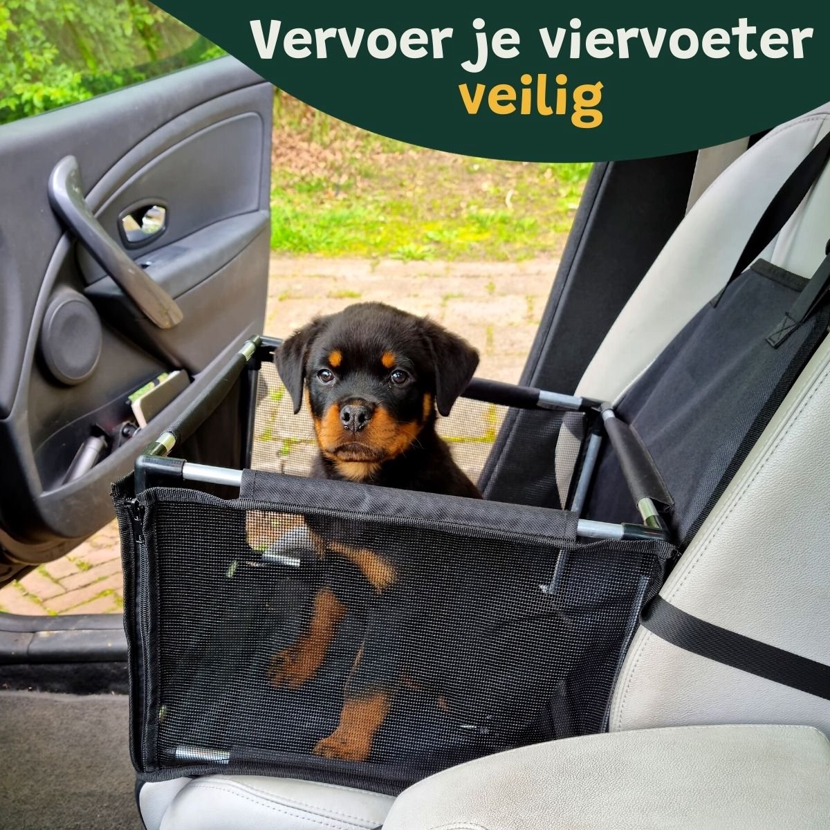 Edward&DeVries siège auto Chien - Lit pour chien - panier pour animaux -  noir - robuste | bol