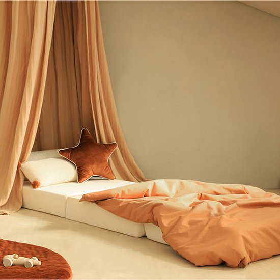 Nobodinoz Sleepover Velvet matras Wild Brown