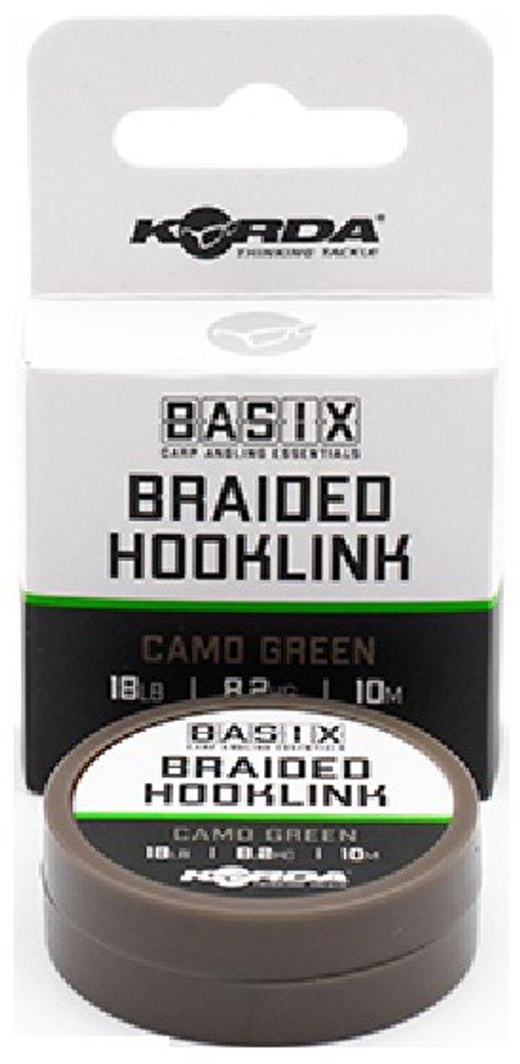 Korda BASIX Braided Hooklink | 10m 18lb