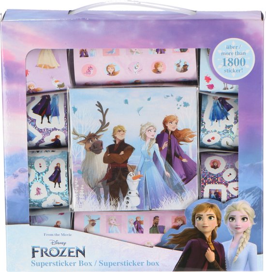 Disney Frozen - 16 stickervellen 1800 stickers - MEGA Korting bij 2 doosjes