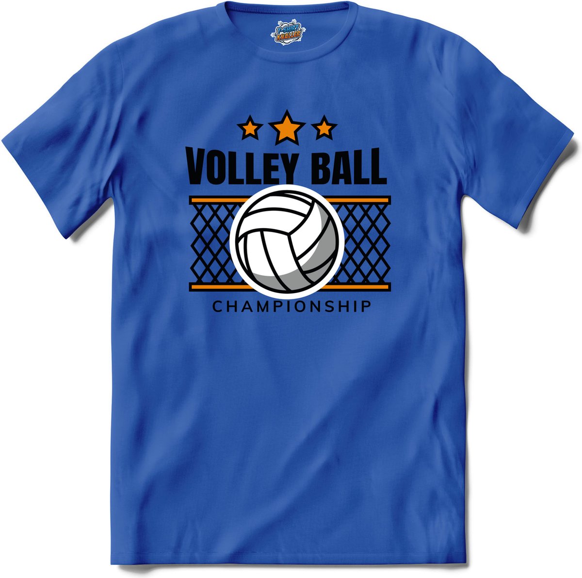 Volleybal net sport - T-Shirt - Meisjes - Royal Blue - Maat 6 jaar