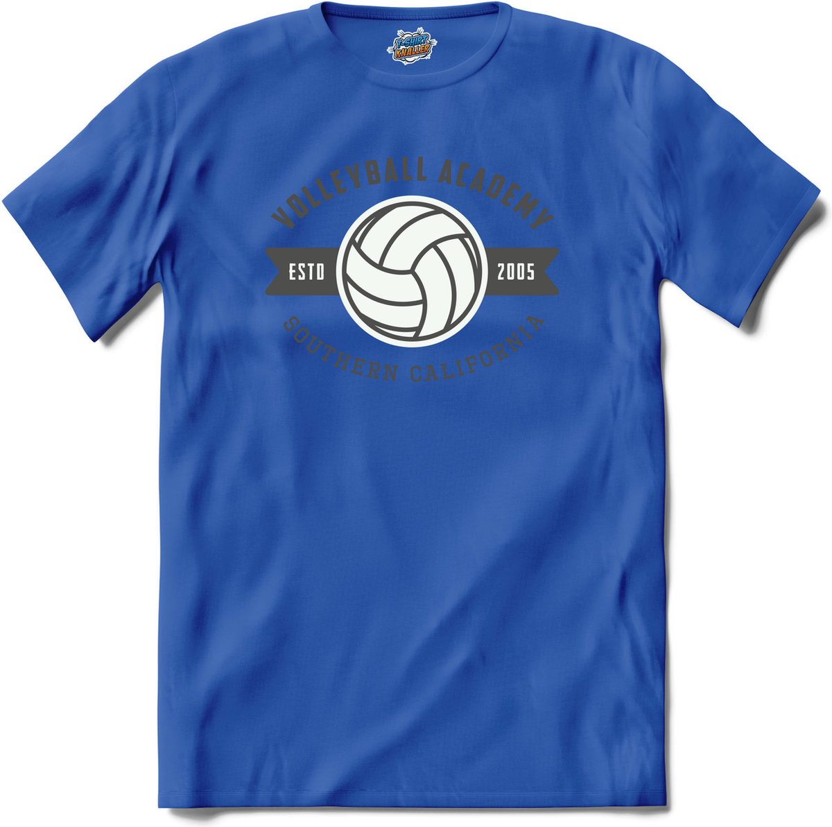 Volleybal academy sport - T-Shirt - Heren - Royal Blue - Maat S