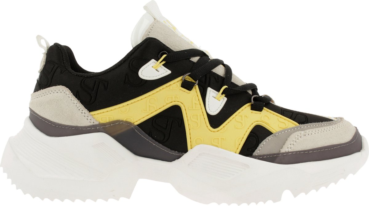 Suptertrash - Sneaker - Women - Black/Yellow - 42 - Sneakers