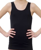Beeren Comfort katoen meisjes hemdje brede band - 128 - Zwart