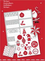 Kerst Sticker Pakket - Naam Stickers - 16 delig
