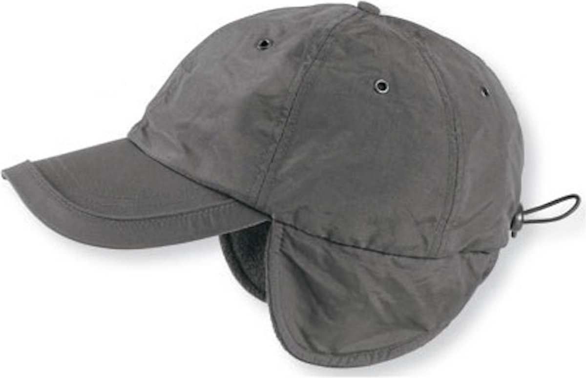Atlantis 'Techno Flap Cap' Donkergrijs