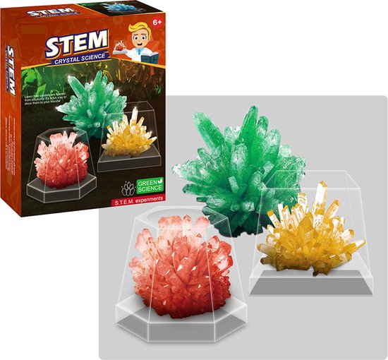Crystal Growing Science Experimental Kit for Kids Grow Your Own