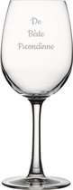 Gegraveerde witte wijnglas 36cl De Bêste Freondinne