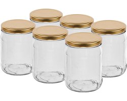 Puurmaken Potten 500ml met deksel 6 stuks