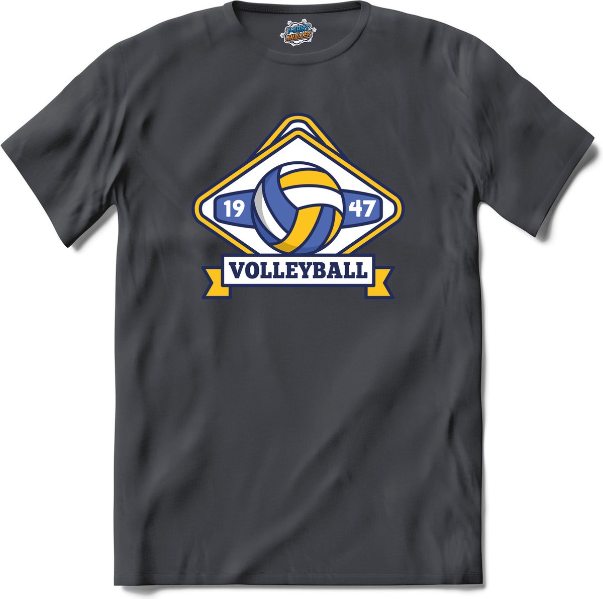 Volleybal sport - T-Shirt - Heren - Mouse Grey - Maat 3XL