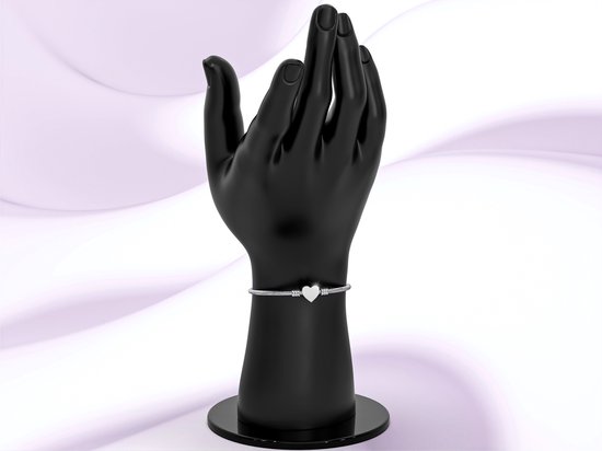 Malinsi® Armband Dames Unique Hart - Zilverkleurig RVS - Armbandjes Verstelbaar - Armbandje Vrouw