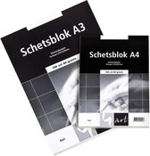 Schetsblok - 4art - A4 - 100 vel - 80 grams