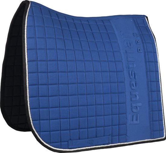 Foto: Equitare zadeldek velvet cobalt full dressuur fluweel blauw