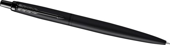 Parker Jotter XL-balpen | Monochroom matzwart | Medium punt | Blauwe inkt