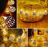 Vemia - Valentijn - Romantiek - Goud - 10 ballen 2.5cm ø - Decoratieve verlichting - Geen stekker nodig - huis decoratie |V