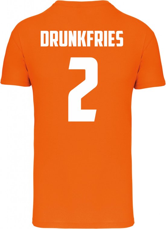 T-shirt Drunkfries 2 | EK 2024 Holland |Oranje Shirt| Koningsdag kleding | Oranje | maat XXL