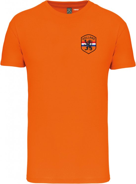 T-shirt Holland Embleem Klein | EK 2024 Holland |Oranje Shirt| Koningsdag kleding | Oranje | maat 4XL