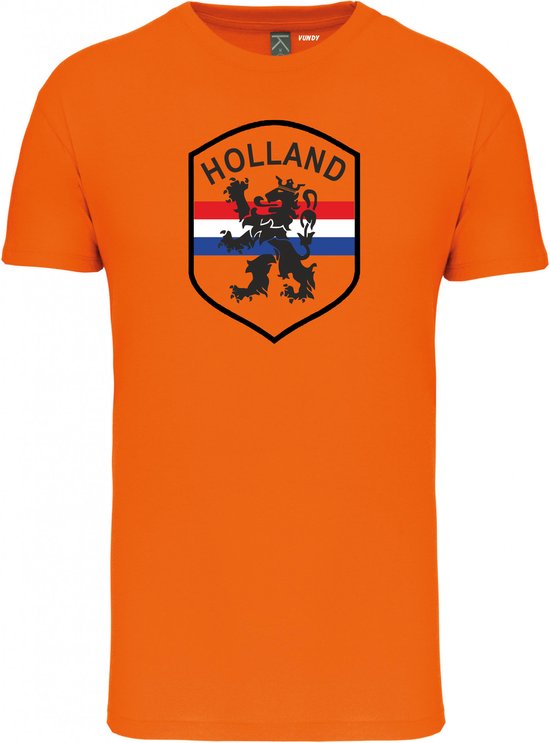 T-shirt Holland Embleem Groot | EK 2024 Holland |Oranje Shirt| Koningsdag kleding | Oranje | maat 5XL