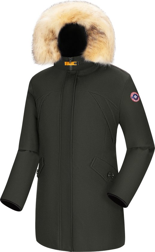 Subprime - Dames Jas winter Parka Chloe - Groen - Maat XXL