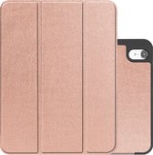 Hoesje Geschikt voor iPad 2022 Hoesje Case Hard Cover Hoes Book Case Met Uitsparing Geschikt voor Apple Pencil - Rosé goud