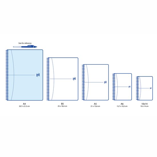 Bloc spirale OXFORD Origine A4+ ligné 70 feuilles 90g couverture carton souple sable