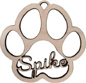 Patte de chien personnalisée LBM - pendentif de noël - bois - 8cm