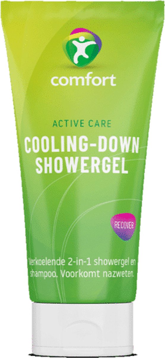 Comfortable | Cooling-down showergel | Verkoelende 2-in-1 showergel en shampoo | Voorkomt nazweten